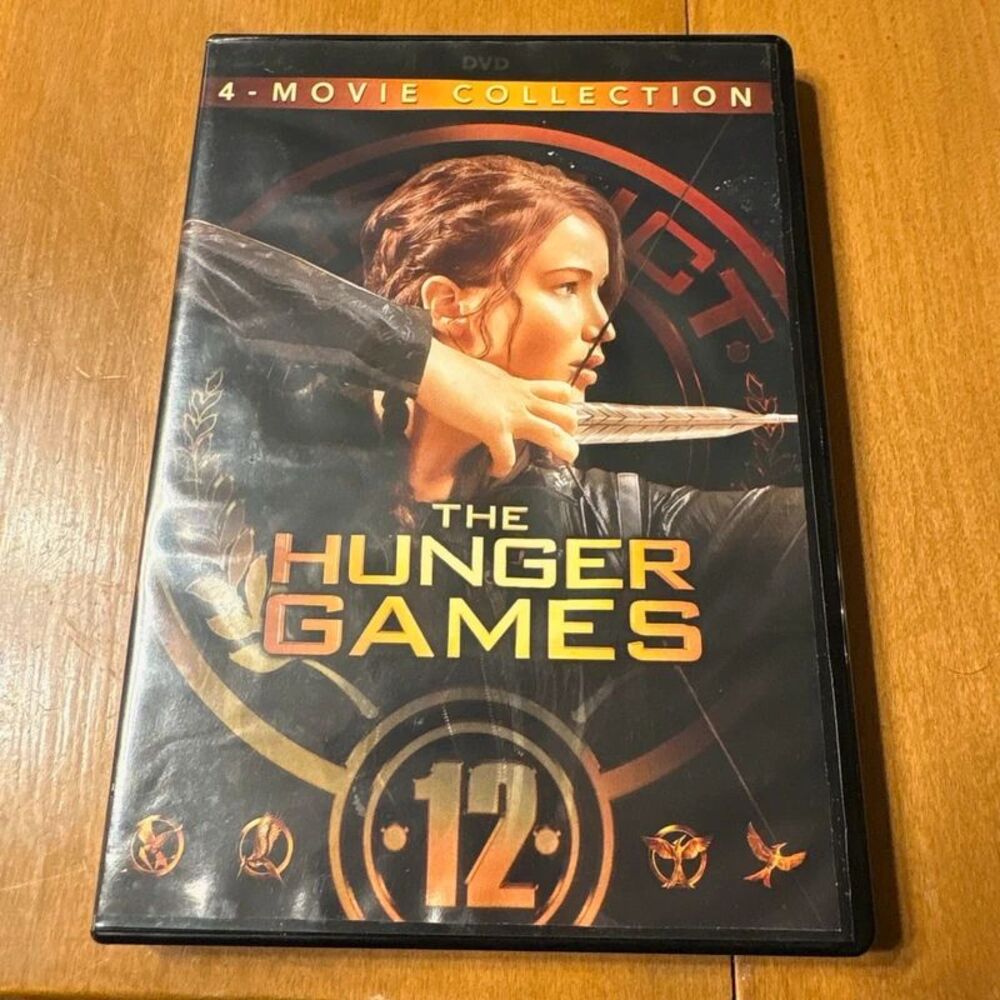The Hunger Games 4 Movie Collection DVD Complete Series Jennifer Lawrence